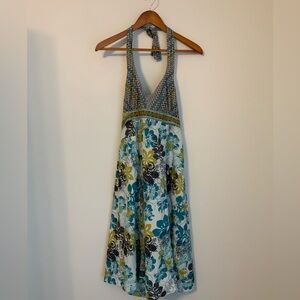 Athleta Printed Pack Anywhere Halter Dress